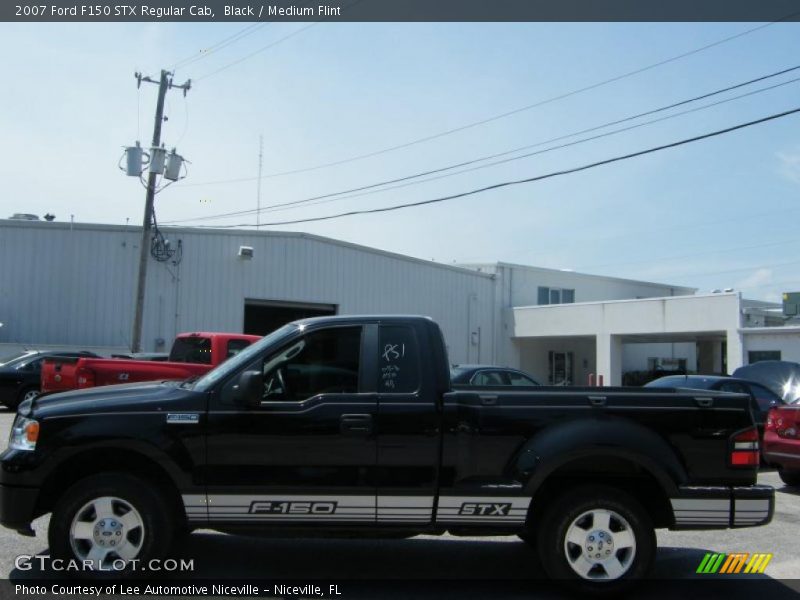 Black / Medium Flint 2007 Ford F150 STX Regular Cab