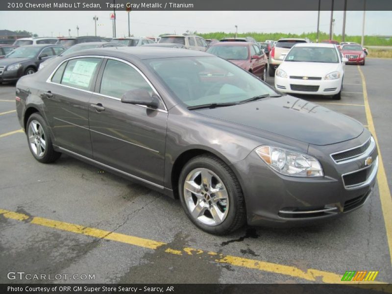 Taupe Gray Metallic / Titanium 2010 Chevrolet Malibu LT Sedan