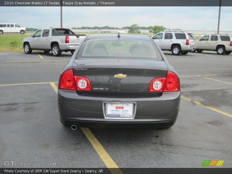 Taupe Gray Metallic / Titanium 2010 Chevrolet Malibu LT Sedan