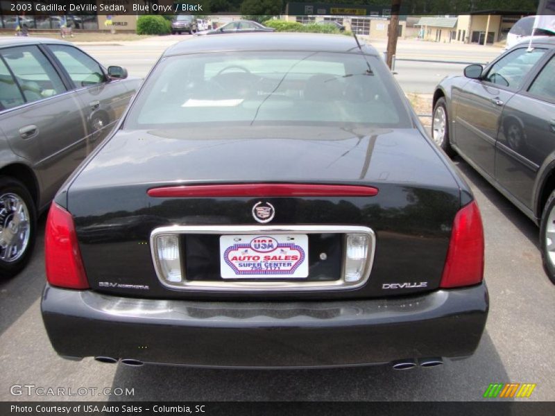 Blue Onyx / Black 2003 Cadillac DeVille Sedan