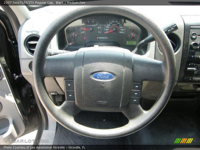 Black / Medium Flint 2007 Ford F150 STX Regular Cab