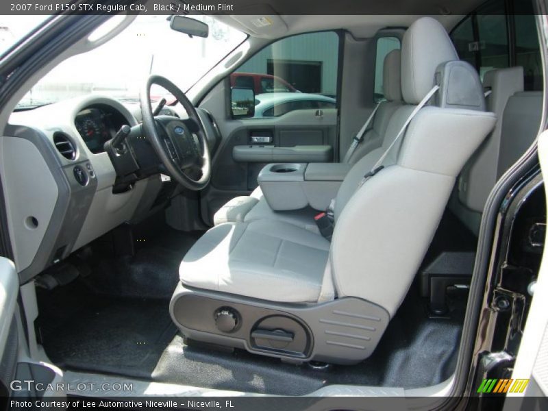 Black / Medium Flint 2007 Ford F150 STX Regular Cab