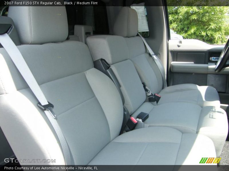 Black / Medium Flint 2007 Ford F150 STX Regular Cab