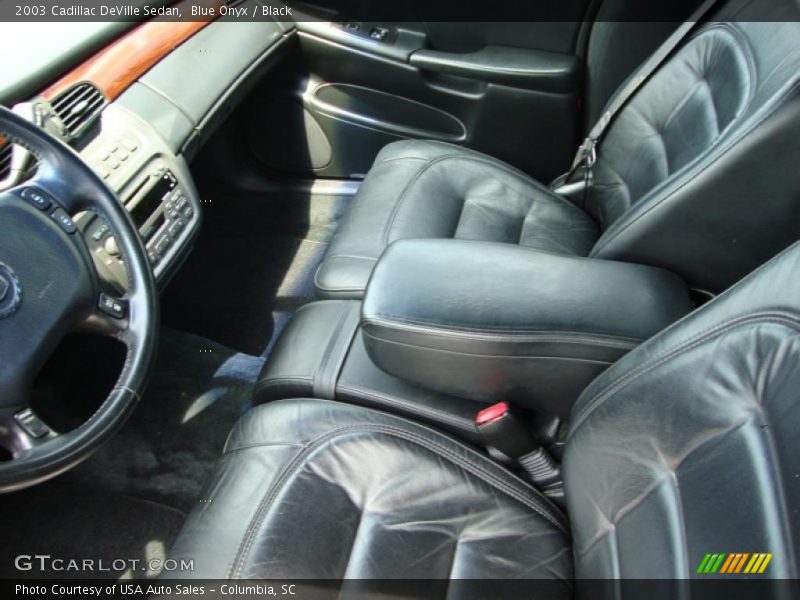 Blue Onyx / Black 2003 Cadillac DeVille Sedan
