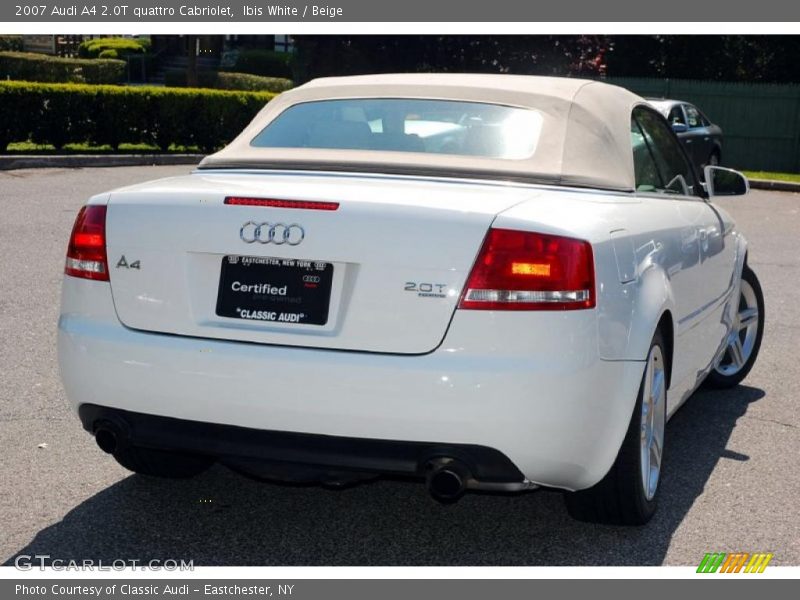 Ibis White / Beige 2007 Audi A4 2.0T quattro Cabriolet