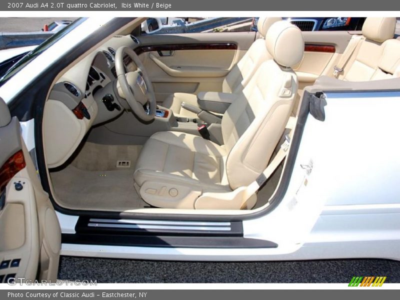Ibis White / Beige 2007 Audi A4 2.0T quattro Cabriolet