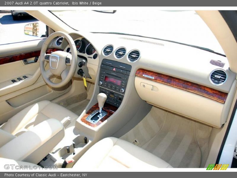 Ibis White / Beige 2007 Audi A4 2.0T quattro Cabriolet