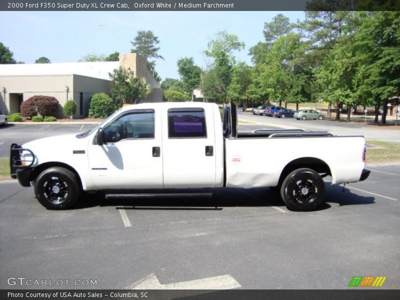 Oxford White / Medium Parchment 2000 Ford F350 Super Duty XL Crew Cab
