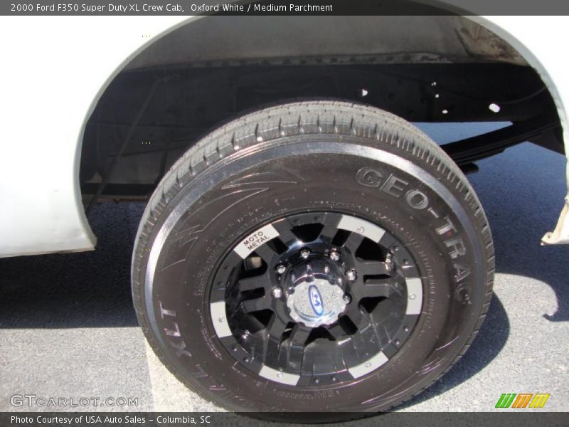Oxford White / Medium Parchment 2000 Ford F350 Super Duty XL Crew Cab