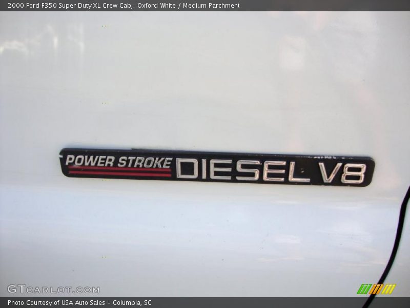 Oxford White / Medium Parchment 2000 Ford F350 Super Duty XL Crew Cab