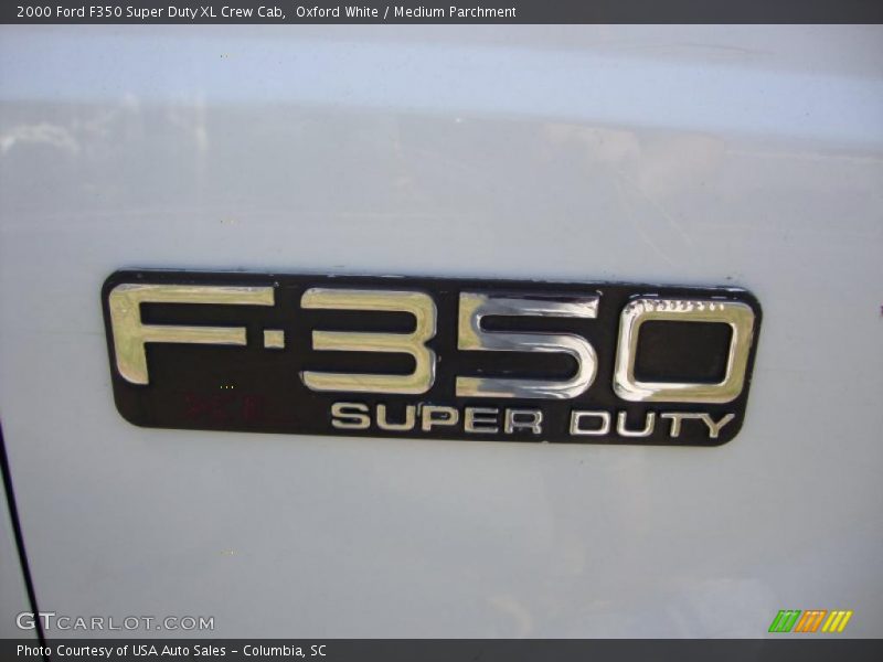 Oxford White / Medium Parchment 2000 Ford F350 Super Duty XL Crew Cab