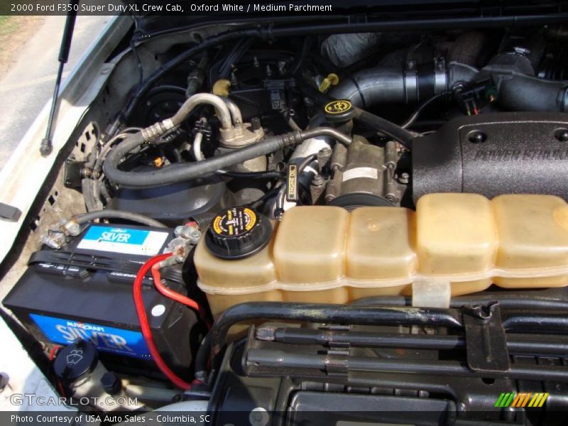 Oxford White / Medium Parchment 2000 Ford F350 Super Duty XL Crew Cab