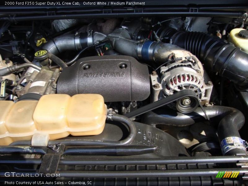 Oxford White / Medium Parchment 2000 Ford F350 Super Duty XL Crew Cab