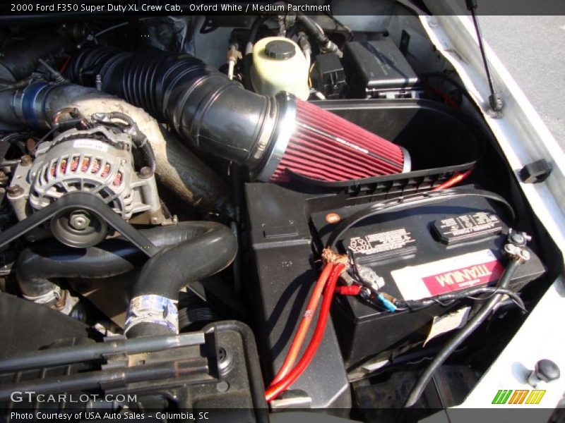 Oxford White / Medium Parchment 2000 Ford F350 Super Duty XL Crew Cab