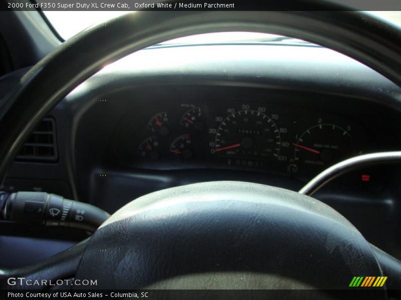 Oxford White / Medium Parchment 2000 Ford F350 Super Duty XL Crew Cab