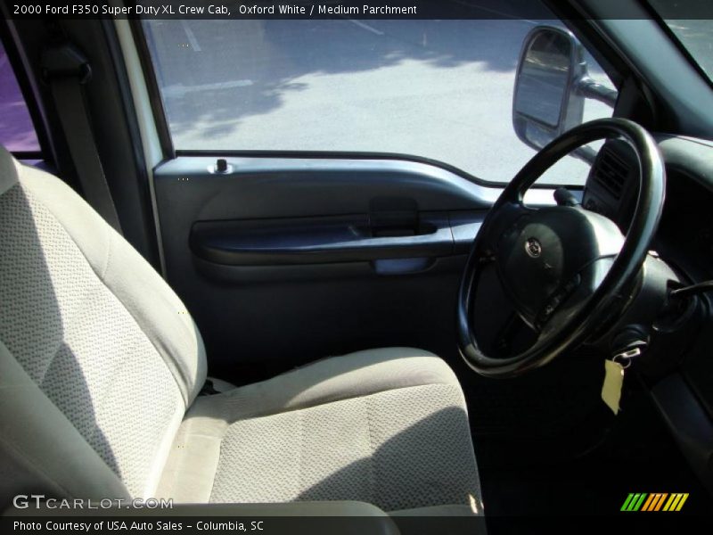 Oxford White / Medium Parchment 2000 Ford F350 Super Duty XL Crew Cab
