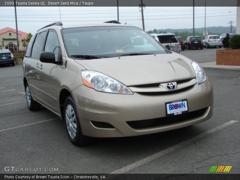 Desert Sand Mica / Taupe 2009 Toyota Sienna LE
