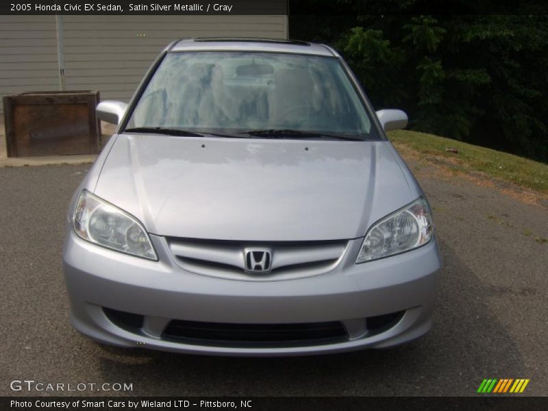 Satin Silver Metallic / Gray 2005 Honda Civic EX Sedan