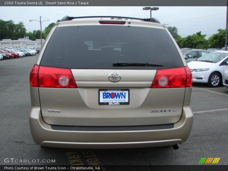 Desert Sand Mica / Taupe 2009 Toyota Sienna LE