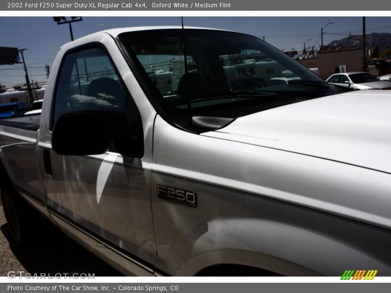 Oxford White / Medium Flint 2002 Ford F250 Super Duty XL Regular Cab 4x4