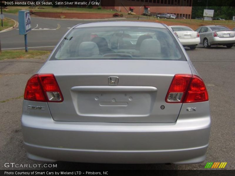 Satin Silver Metallic / Gray 2005 Honda Civic EX Sedan