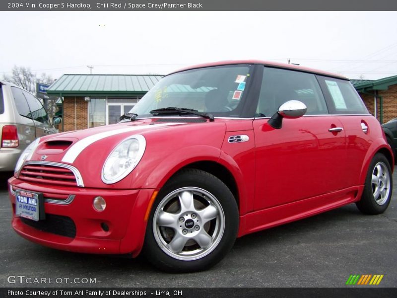 Chili Red / Space Grey/Panther Black 2004 Mini Cooper S Hardtop
