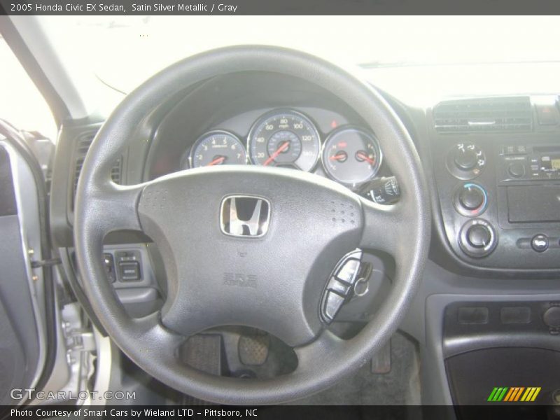 Satin Silver Metallic / Gray 2005 Honda Civic EX Sedan