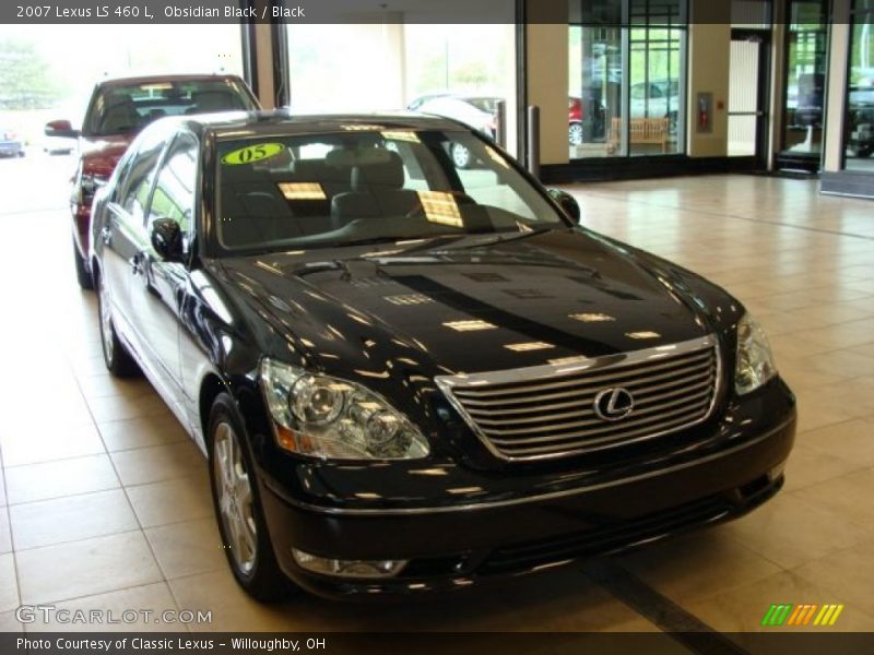 Obsidian Black / Black 2007 Lexus LS 460 L