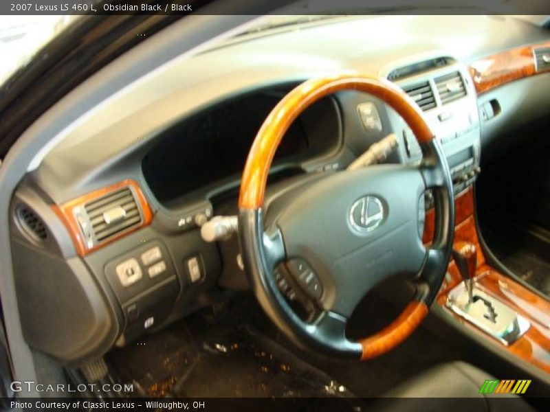 Obsidian Black / Black 2007 Lexus LS 460 L