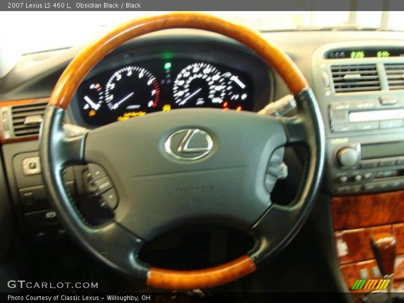 Obsidian Black / Black 2007 Lexus LS 460 L