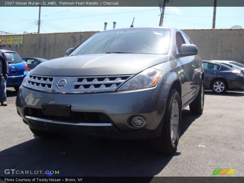 Platinum Pearl Matallic / Charcoal 2007 Nissan Murano SL AWD