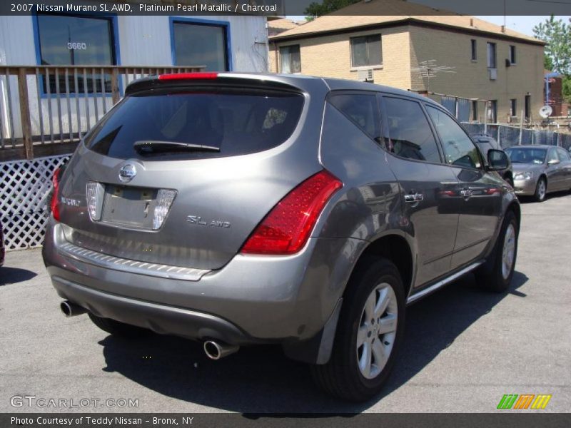 Platinum Pearl Matallic / Charcoal 2007 Nissan Murano SL AWD
