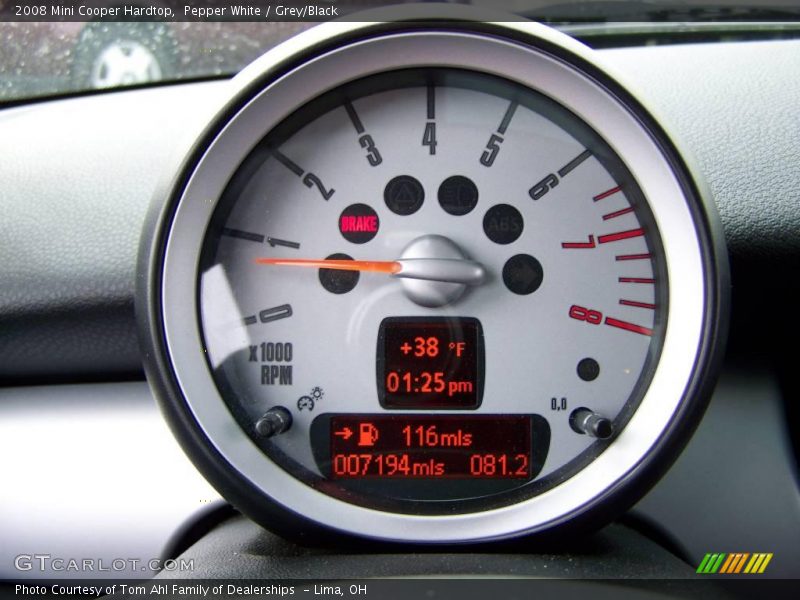 Pepper White / Grey/Black 2008 Mini Cooper Hardtop
