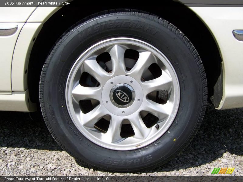 Pearl White / Gray 2005 Kia Amanti