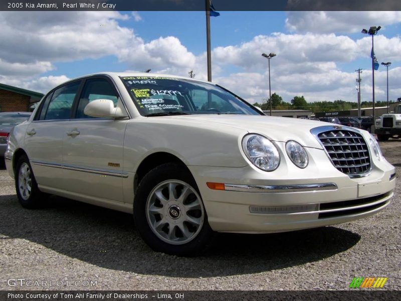 Pearl White / Gray 2005 Kia Amanti