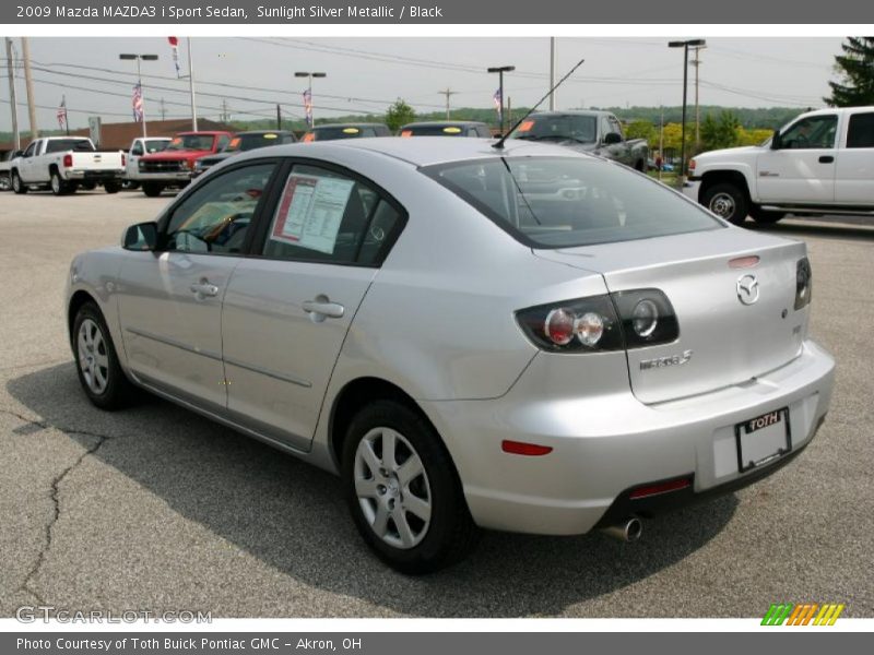 Sunlight Silver Metallic / Black 2009 Mazda MAZDA3 i Sport Sedan