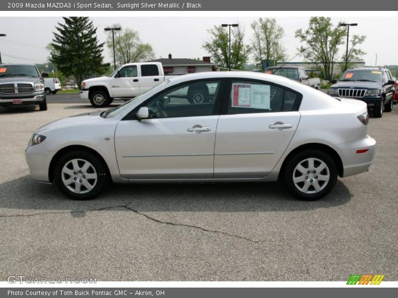 Sunlight Silver Metallic / Black 2009 Mazda MAZDA3 i Sport Sedan