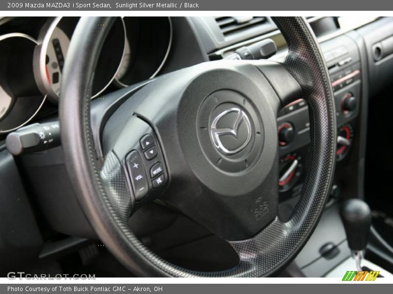 Sunlight Silver Metallic / Black 2009 Mazda MAZDA3 i Sport Sedan