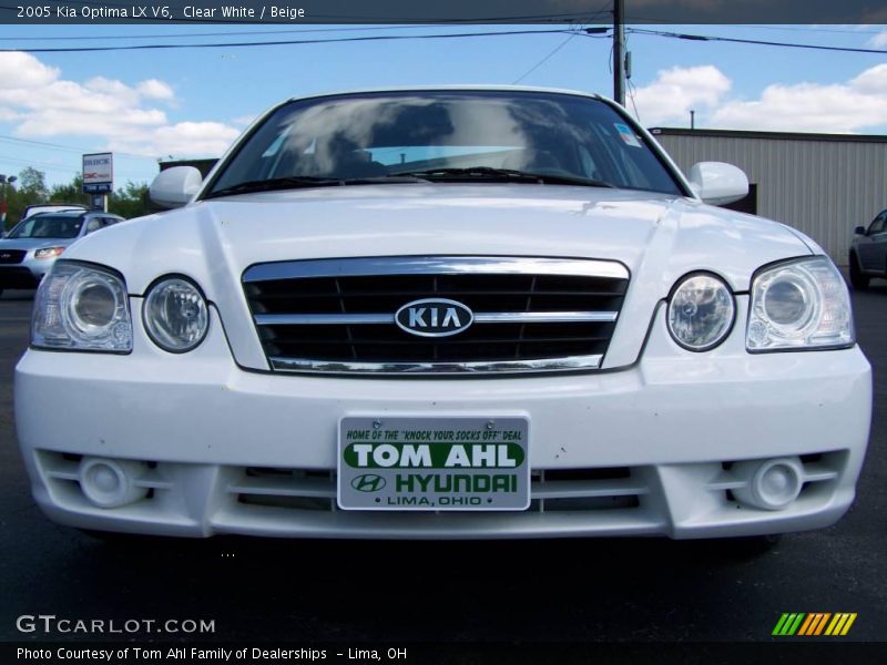 Clear White / Beige 2005 Kia Optima LX V6