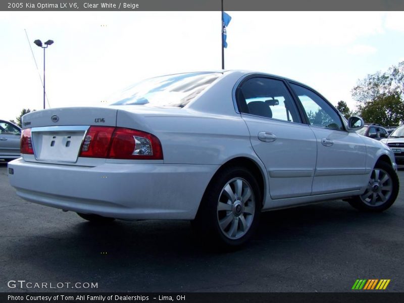 Clear White / Beige 2005 Kia Optima LX V6