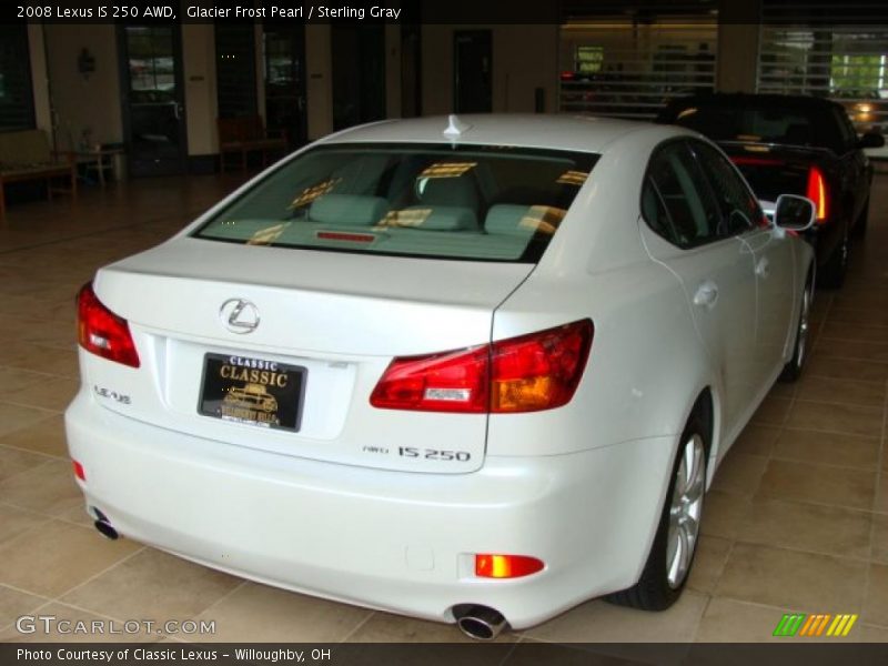 Glacier Frost Pearl / Sterling Gray 2008 Lexus IS 250 AWD