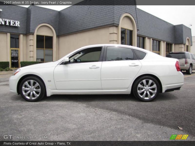 Ivory Pearl / Graphite 2007 Infiniti M 35 Sedan