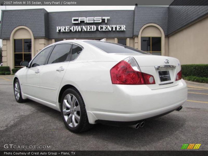 Ivory Pearl / Graphite 2007 Infiniti M 35 Sedan
