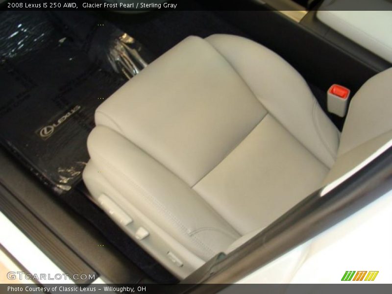 Glacier Frost Pearl / Sterling Gray 2008 Lexus IS 250 AWD