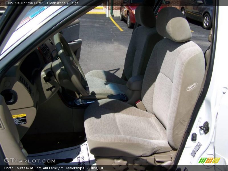 Clear White / Beige 2005 Kia Optima LX V6