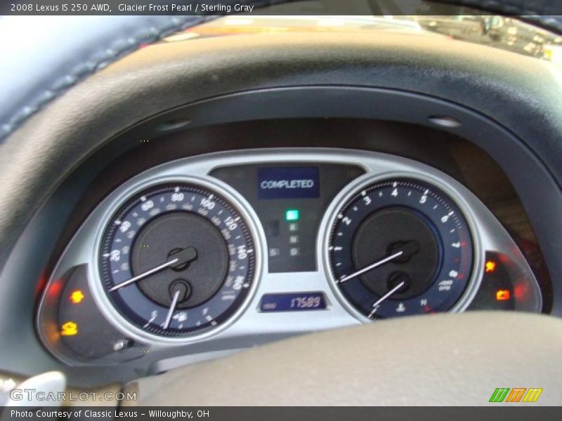Glacier Frost Pearl / Sterling Gray 2008 Lexus IS 250 AWD