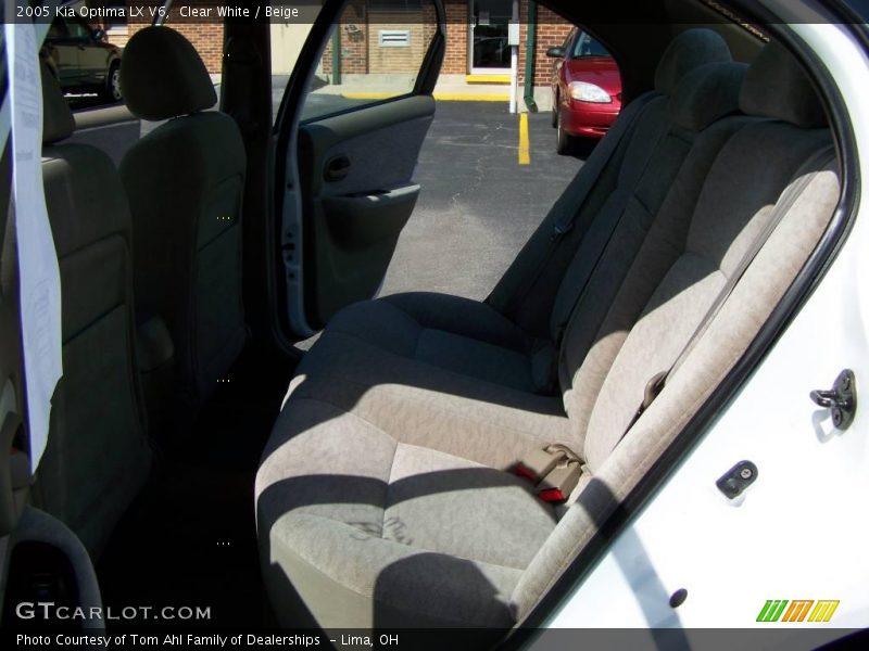 Clear White / Beige 2005 Kia Optima LX V6