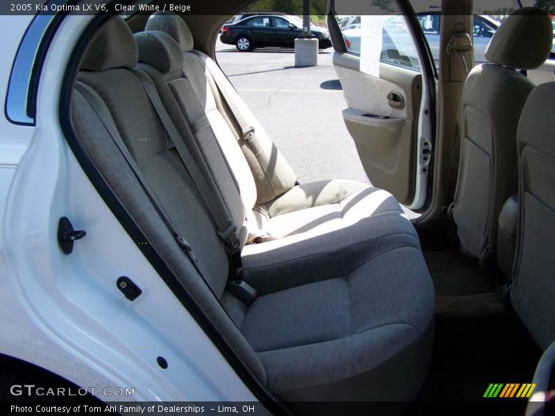 Clear White / Beige 2005 Kia Optima LX V6