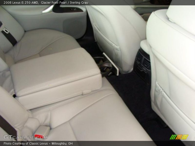 Glacier Frost Pearl / Sterling Gray 2008 Lexus IS 250 AWD