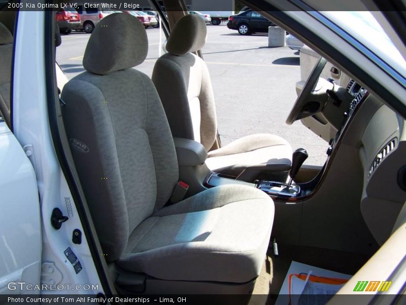 Clear White / Beige 2005 Kia Optima LX V6